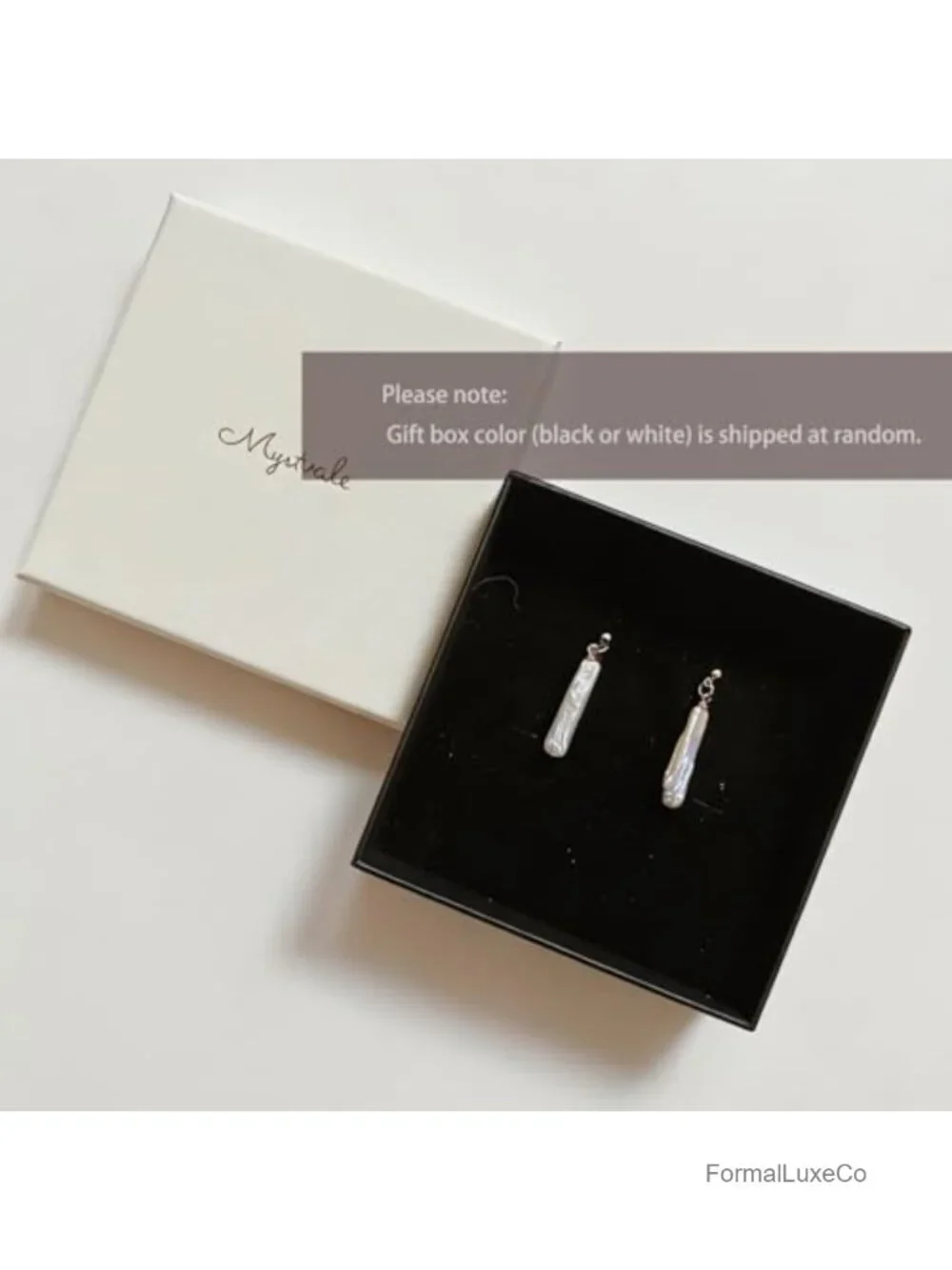 18K Gold Plated Elongated Baroque Pearl Drop Earrings, Freshwater Cultured